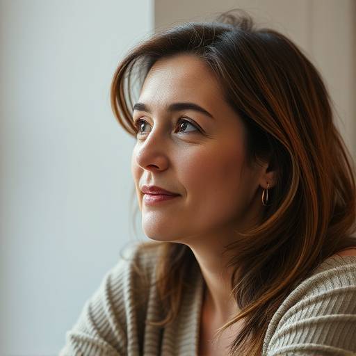 Immagine di una persona che ascolta attentamente durante una conversazione