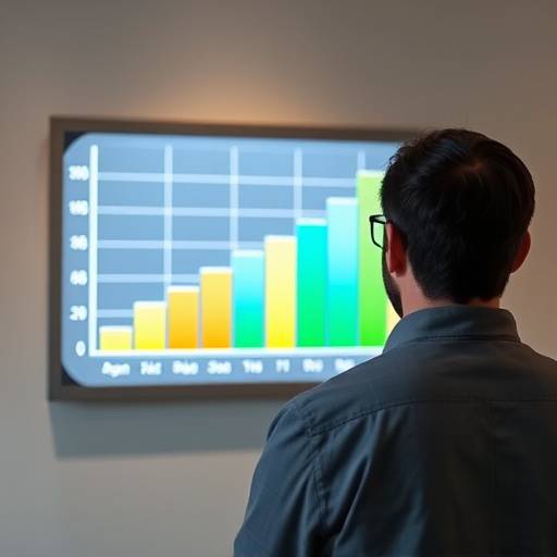 Immagine di una persona che osserva un grafico in crescita, simbolo di successo e risultati