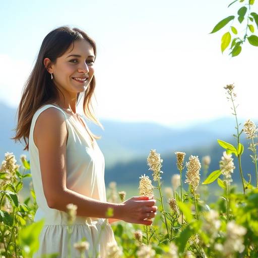 Ritratto di Elena Martini, Responsabile Comunicazione di GreenLife, un'azienda green.