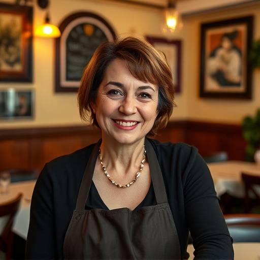 Ritratto di Martina Colombo, Proprietaria di un Ristorante tipico milanese, 'La Madonnina'